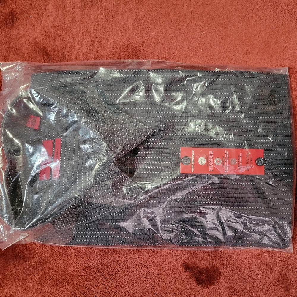 NWT Alfani Fitted Performance Button Down Shiry